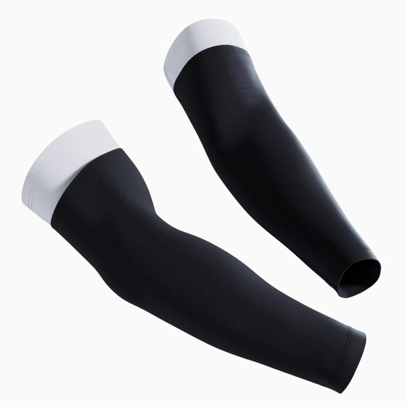 Double Arm Sleeves - Durable Elastic Sports Support with 2-in-1 Look for 7-on-7 Games