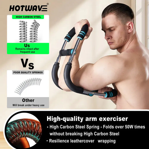 Adjustable Arm Trainer and Chest Workout Equipment for Men, Upper Body Strength Training