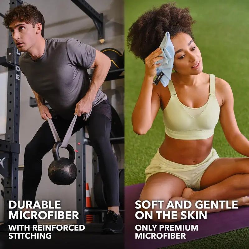 Gym Towels 5 Pack - Microfiber Workout Towels, Quick Dry and Highly Absorbent for Sports