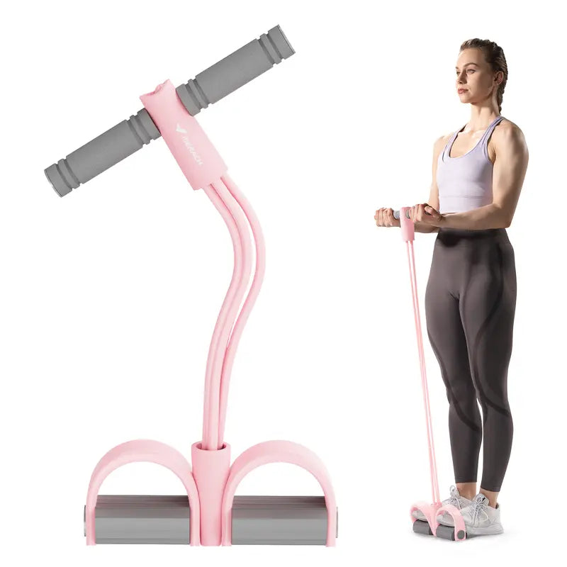 Multifunction Pedal Resistance Band, Elastic Pull Rope for Full-Body Home Workouts