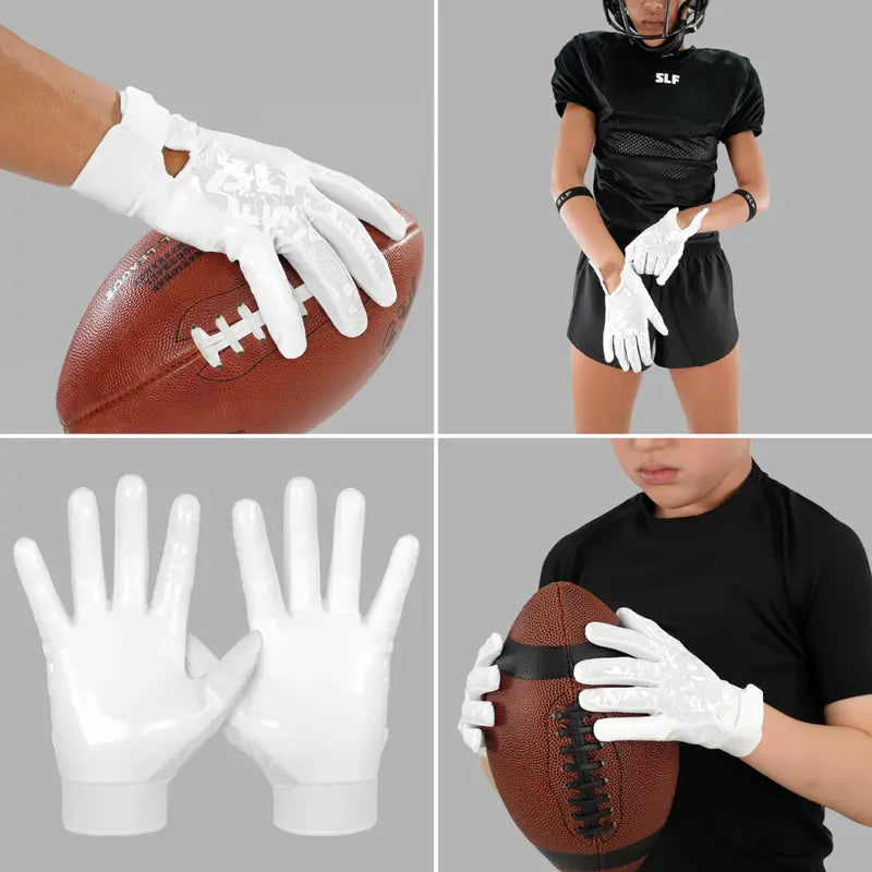 Sticky Football Receiver Gloves - Ultra-Sticky Grip, Lightweight & Breathable Fabric