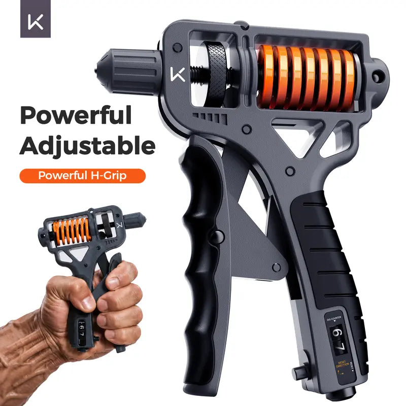 H-Shaped Ergonomic Hand Grip Strengthener - Adjustable 10-60KG Resistance Equipment