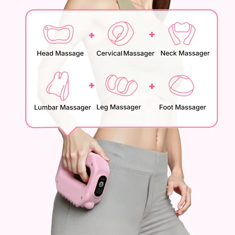 Portable Cordless Vibration Fascia Ring - 6 Speed Deep Tissue Percussive Massager