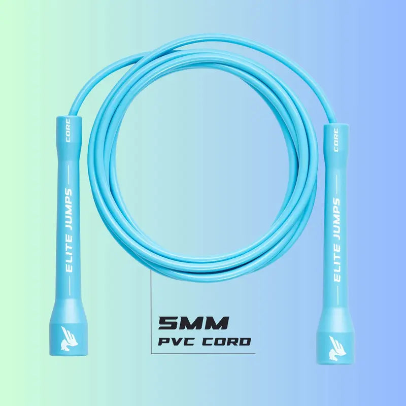 Core 5mm PVC Skipping Rope - Adjustable Exercise Equipment with Unbreakable Handles for Indoor/Outdoor Fitness