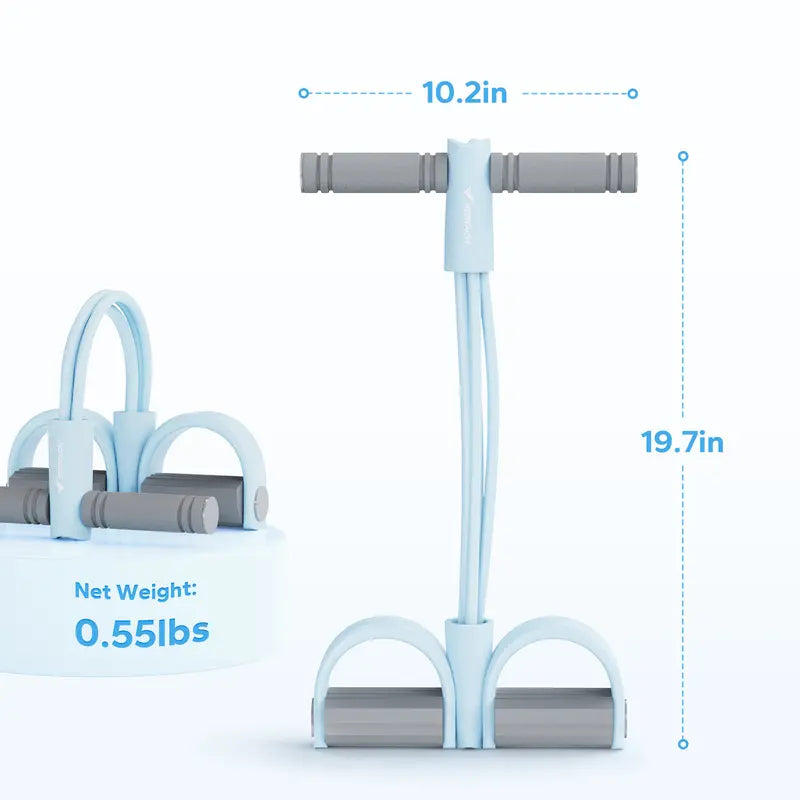 Multifunction Pedal Resistance Band, Elastic Pull Rope for Full-Body Home Workouts