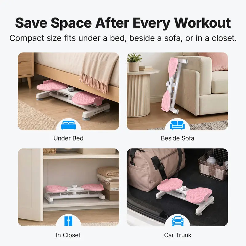 Waist Twist Machine for Toned Abs - Double Non-Slip Silent Exercise Equipment