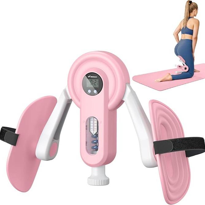 Thigh Trainer Home Fitness Equipment for Inner Thigh, Legs, and Arms - Optional Smart Counter