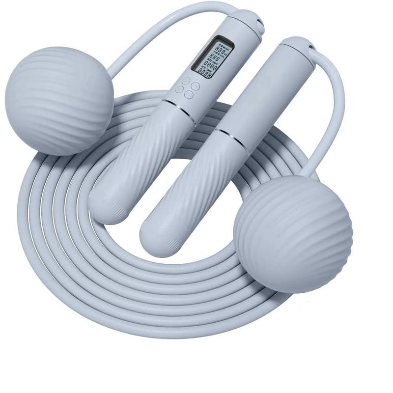 2 In 1 Cordless Jump Rope with Counter for Fitness - Adjustable Smart Skipping Rope for Speed and Cardio