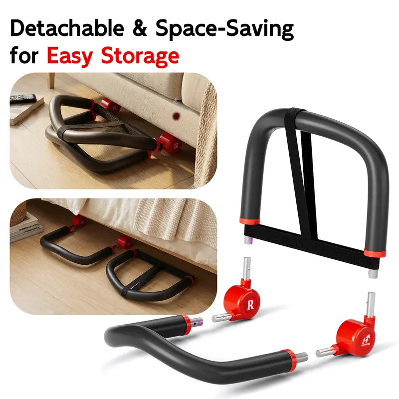 Unisex Ab & Core Exercise Machine with 4 Resistance Levels and Automatic Rebound