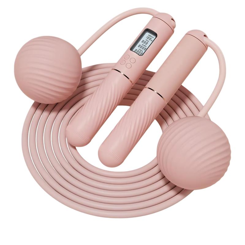 2 In 1 Cordless Jump Rope with Counter for Fitness - Adjustable Smart Skipping Rope for Speed and Cardio