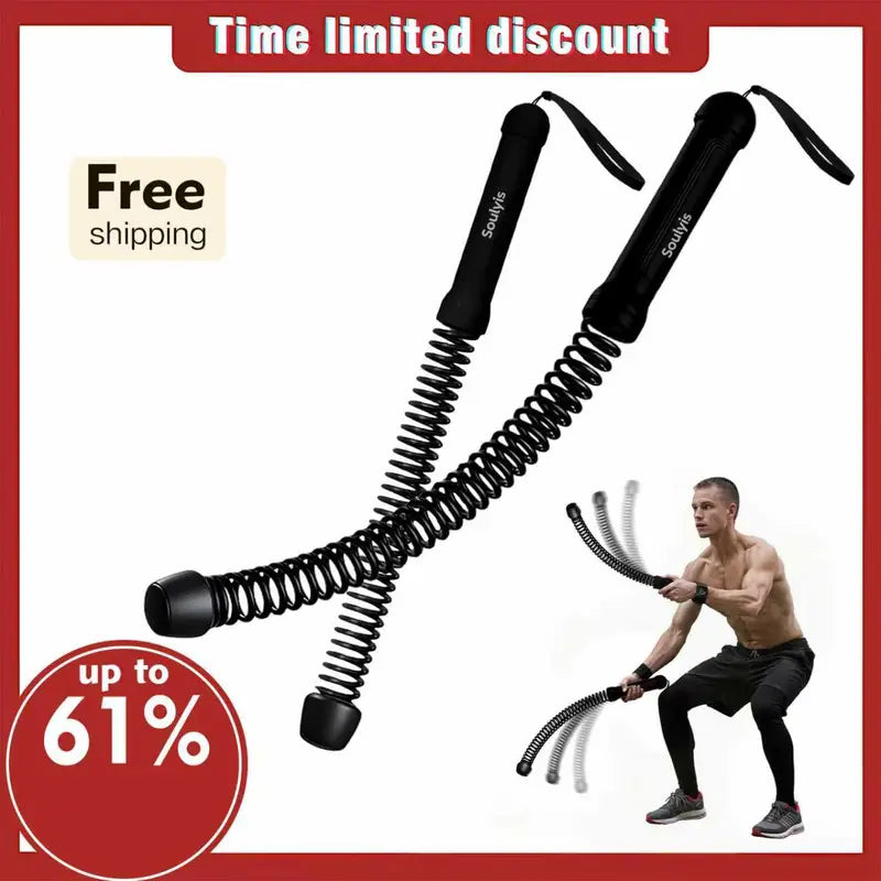 Cordless Battle Ropes - Weighted Fitness Ropes for At-Home HIIT and Full-Body Workouts