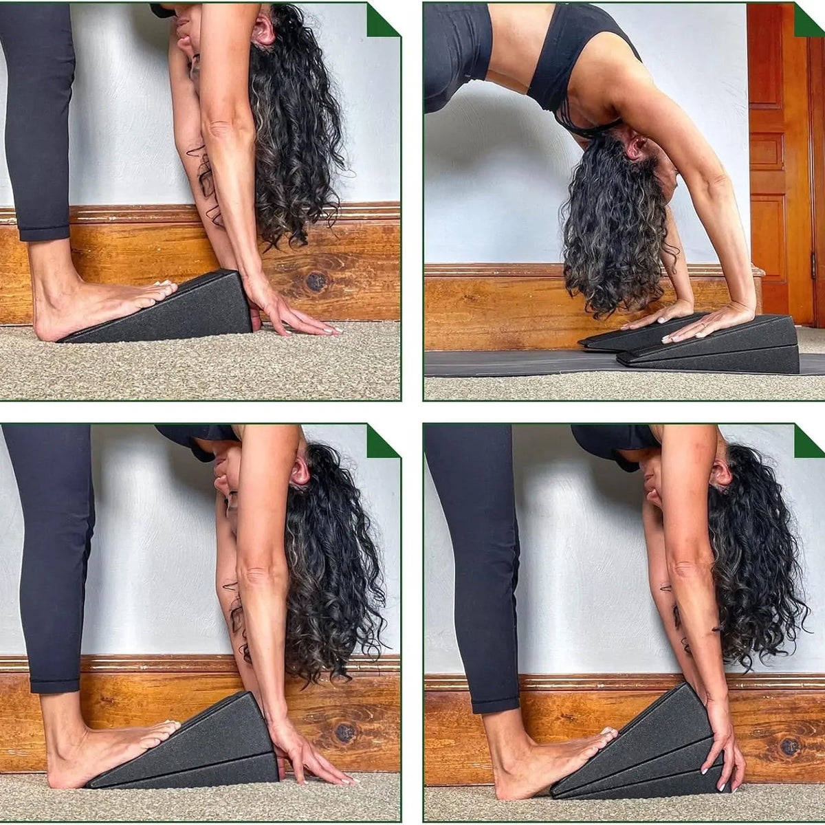 Squat Wedge Blocks, Set of 3 Non-Slip Foam Incline Boards for Calf Stretching