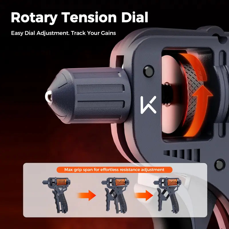 H-Shaped Ergonomic Hand Grip Strengthener - Adjustable 10-60KG Resistance Equipment