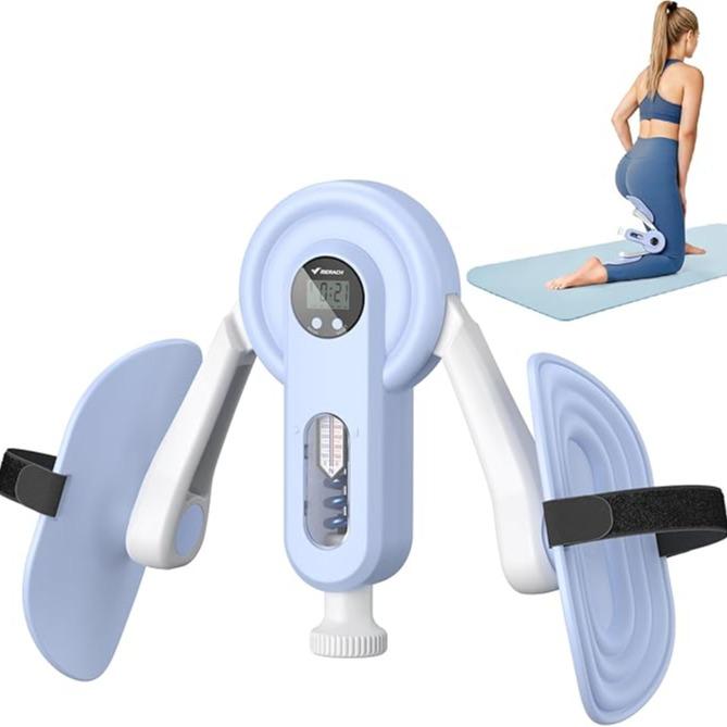 Thigh Trainer Home Fitness Equipment for Inner Thigh, Legs, and Arms - Optional Smart Counter
