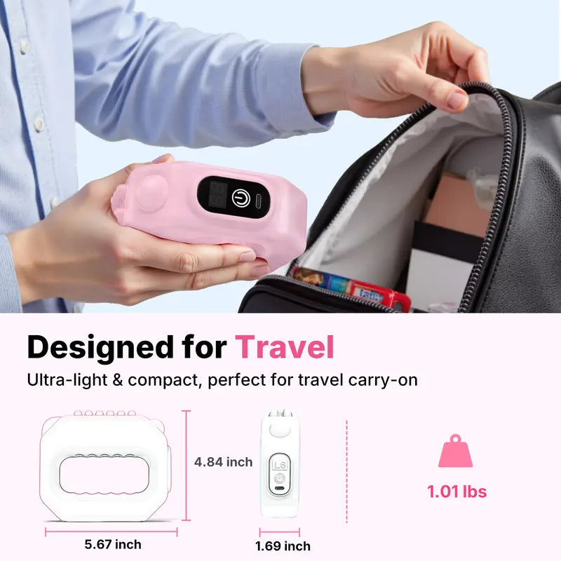 Portable Cordless Vibration Fascia Ring - 6 Speed Deep Tissue Percussive Massager