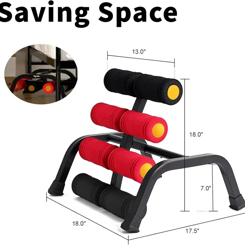 Mini Inversion Table, Glutes Trainer and Waist & Back Exercise Machine for Strength Training