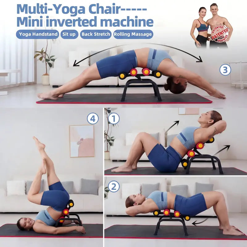 Mini Inversion Table, Glutes Trainer and Waist & Back Exercise Machine for Strength Training