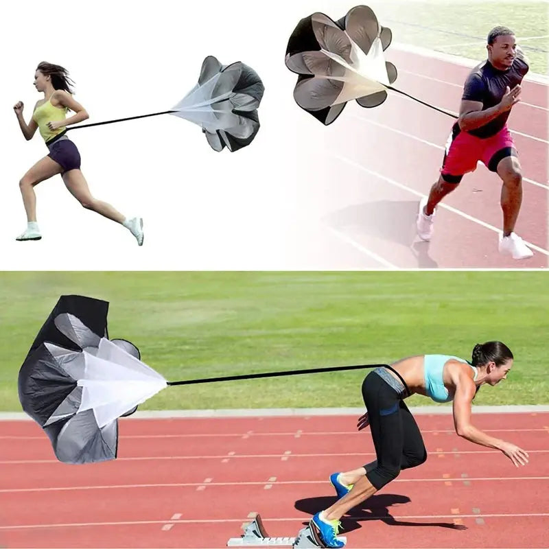Nylon Agility Ladder Speed Training Set - 12 Disc Cones, 4 Steel Piles, 1 Resistance Umbrella