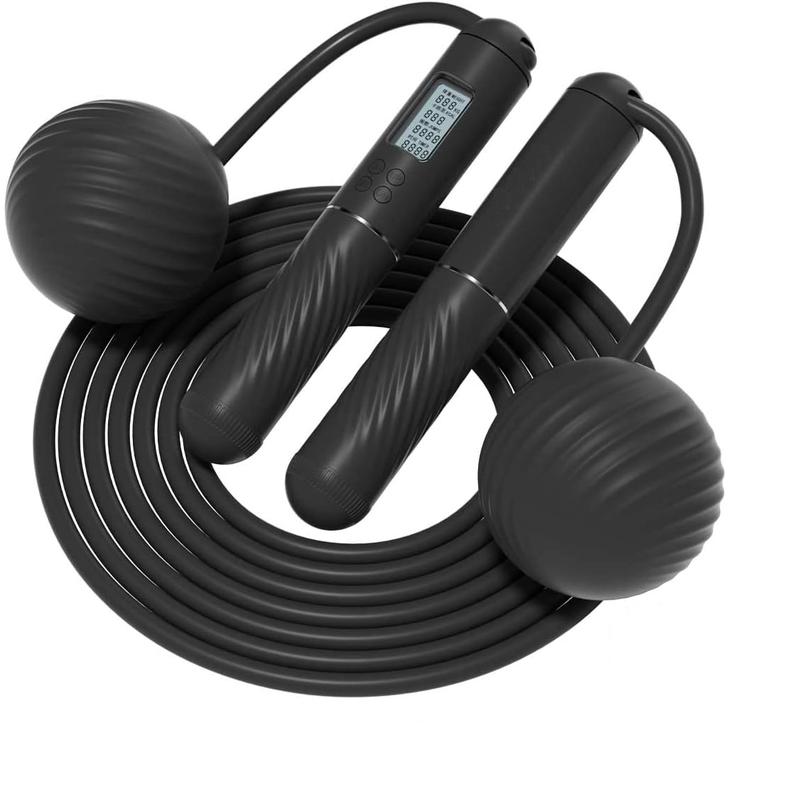 2 In 1 Cordless Jump Rope with Counter for Fitness - Adjustable Smart Skipping Rope for Speed and Cardio