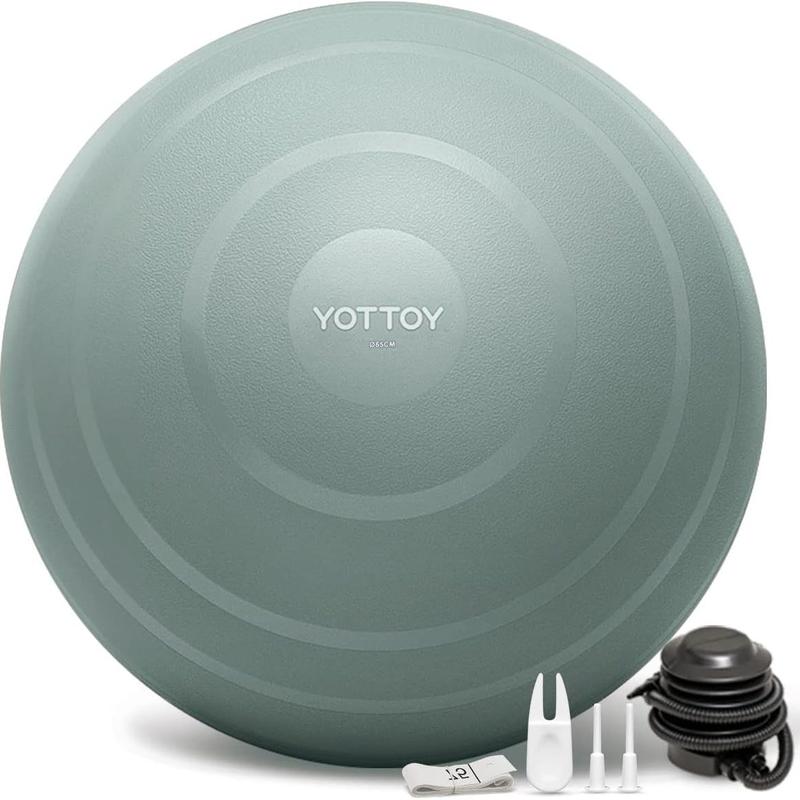 65cm Unisex Anti-Burst Stability Ball, Extra Thick PVC Exercise Equipment for Core Workouts