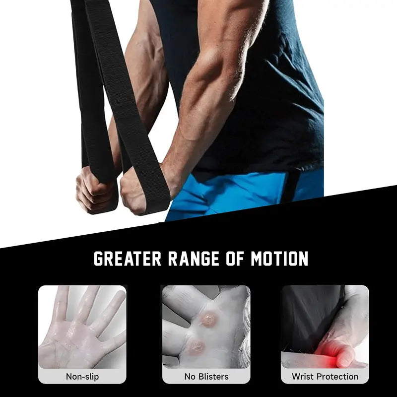 Tricep Rope Cable Attachment with 6 Anti-Slip Handles for Strength Training and Home Workouts