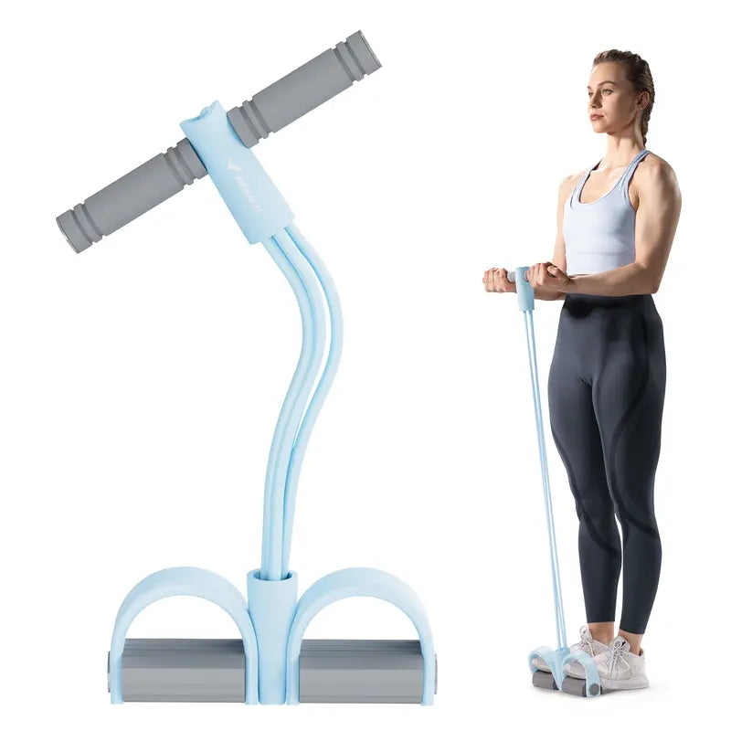 Multifunction Pedal Resistance Band, Elastic Pull Rope for Full-Body Home Workouts